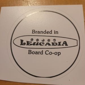 Small Branded in Leucadia Board Co-op sticker